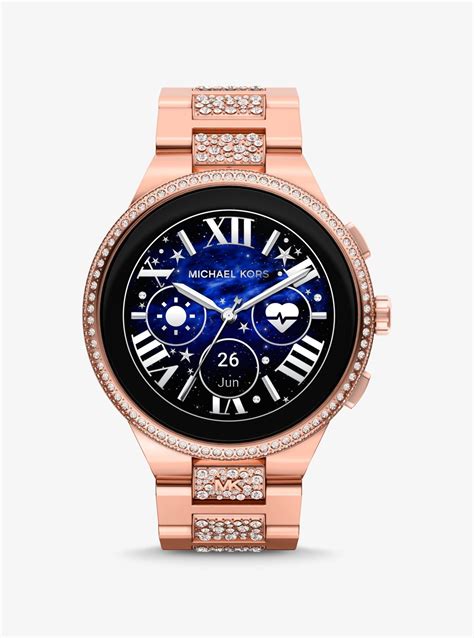 camille pave rose gold